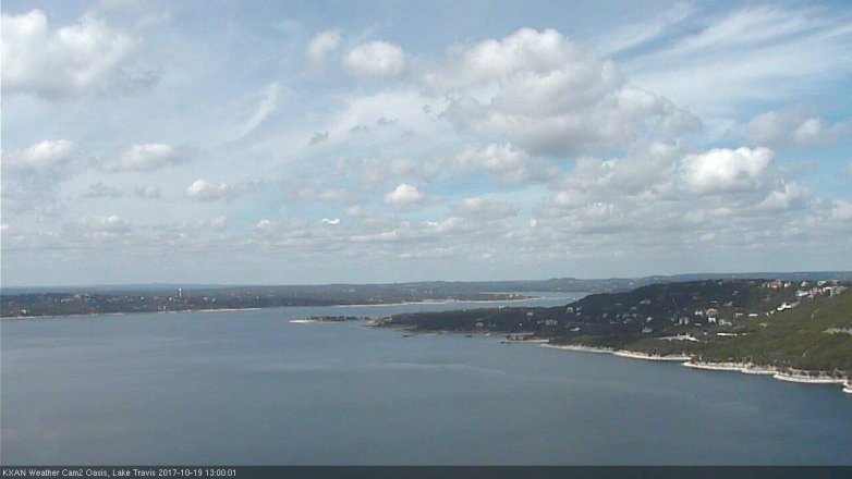 Lake Travis webcam, October 19, 2017 12:10 PM CT