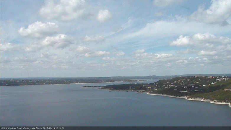 Lake Travis webcam, October 19, 2017 12:25 PM CT