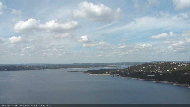 Lake Travis webcam, October 19, 2017 12:30 PM CT