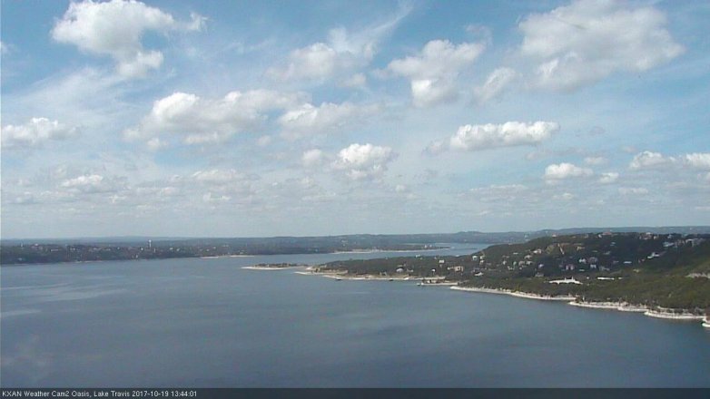 Lake Travis webcam, October 19, 2017 12:55 PM CT