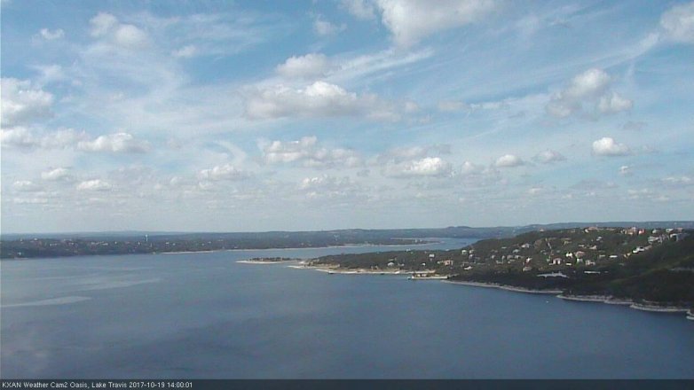 Lake Travis webcam, October 19, 2017 1:05 PM CT