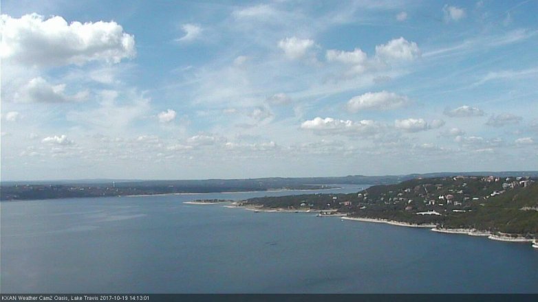 Lake Travis webcam, October 19, 2017 1:20 PM CT
