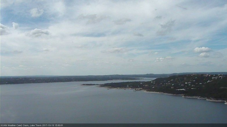 Lake Travis webcam, October 19, 2017 2:20 PM CT