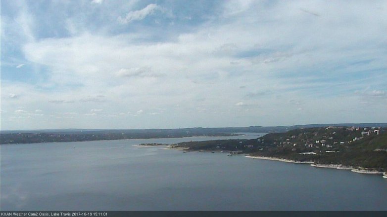 Lake Travis webcam, October 19, 2017 2:35 PM CT