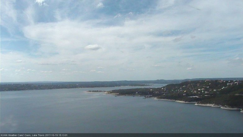 Lake Travis webcam, October 19, 2017 2:45 PM CT