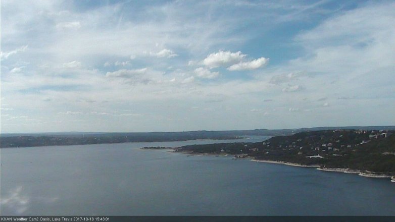 Lake Travis webcam, October 19, 2017 2:50 PM CT