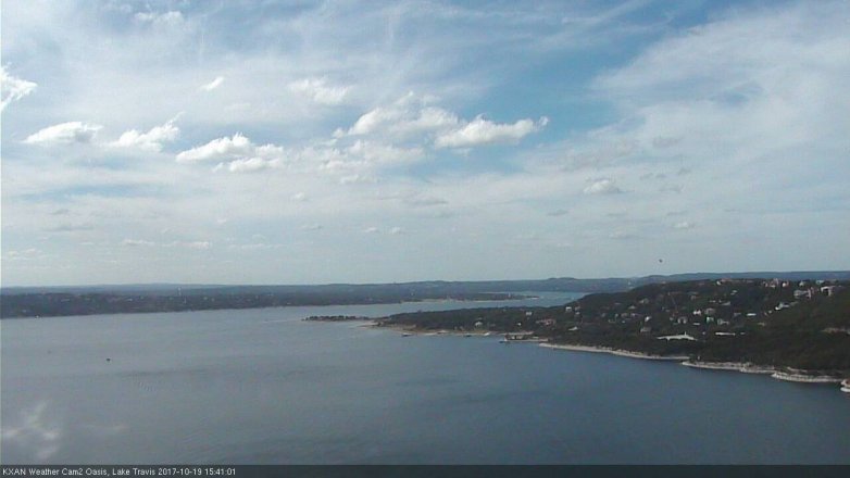 Lake Travis webcam, October 19, 2017 2:55 PM CT