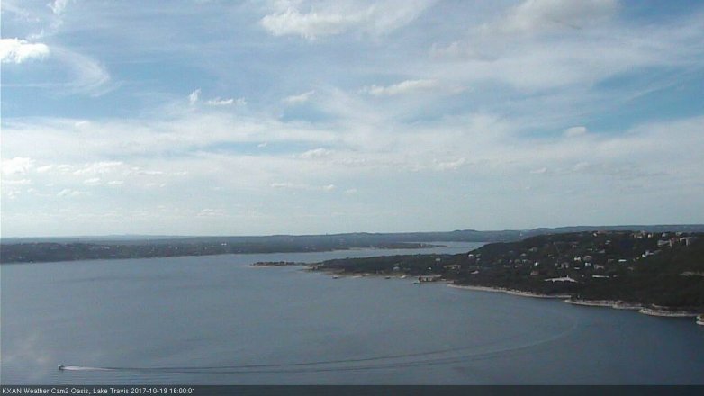 Lake Travis webcam, October 19, 2017 3:05 PM CT