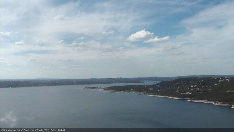 Lake Travis webcam, October 19, 2017 3:10 PM CT