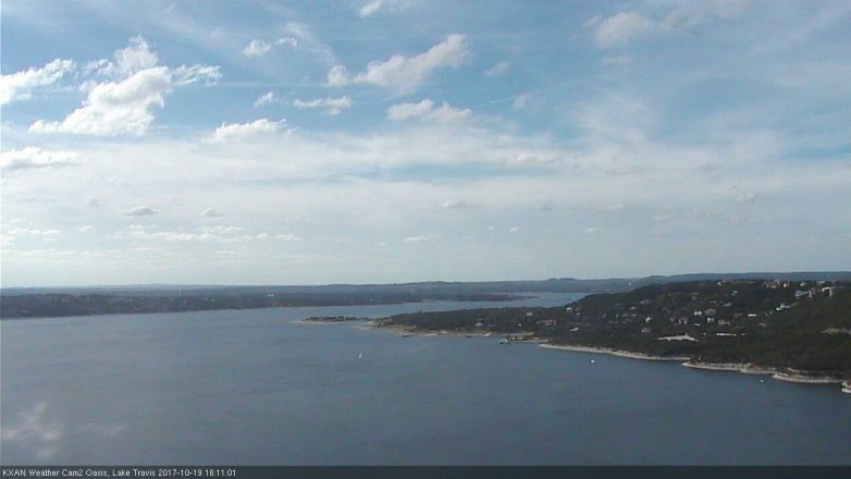 Lake Travis webcam, October 19, 2017 3:35 PM CT