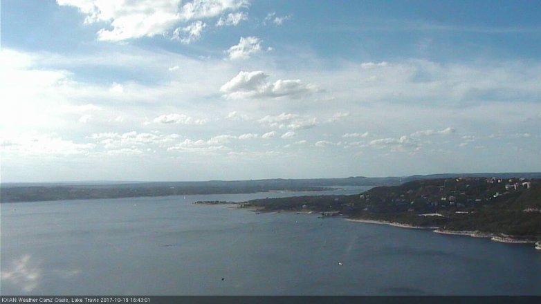 Lake Travis webcam, October 19, 2017 3:50 PM CT