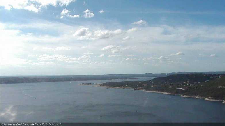 Lake Travis webcam, October 19, 2017 4:05 PM CT