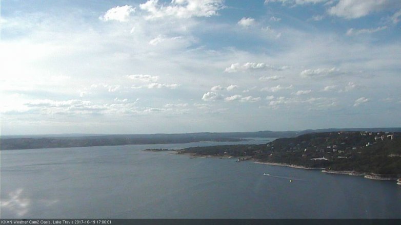 Lake Travis webcam, October 19, 2017 4:15 PM CT