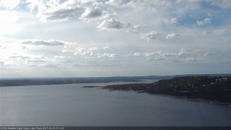 Lake Travis webcam, October 19, 2017 4:25 PM CT