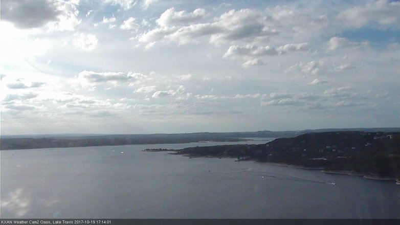 Lake Travis webcam, October 19, 2017 4:30 PM CT
