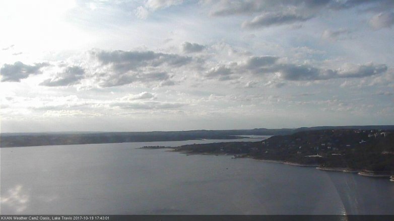 Lake Travis webcam, October 19, 2017 5:15 PM CT