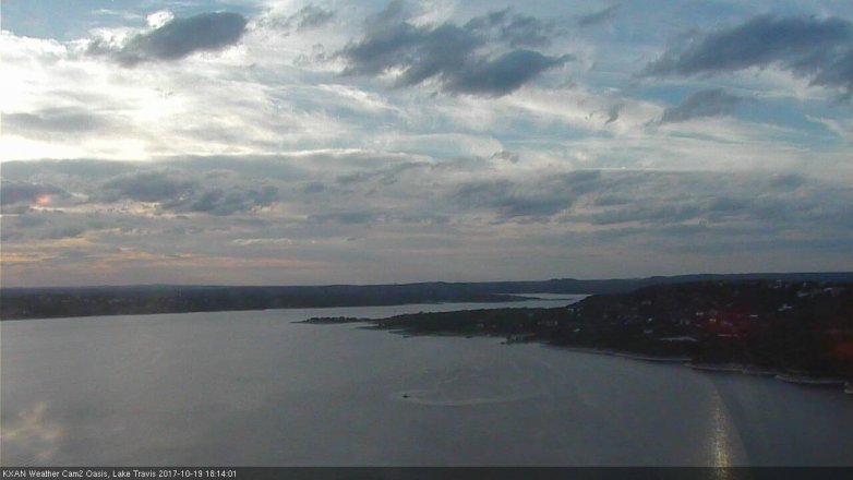 Lake Travis webcam, October 19, 2017 5:25 PM CT