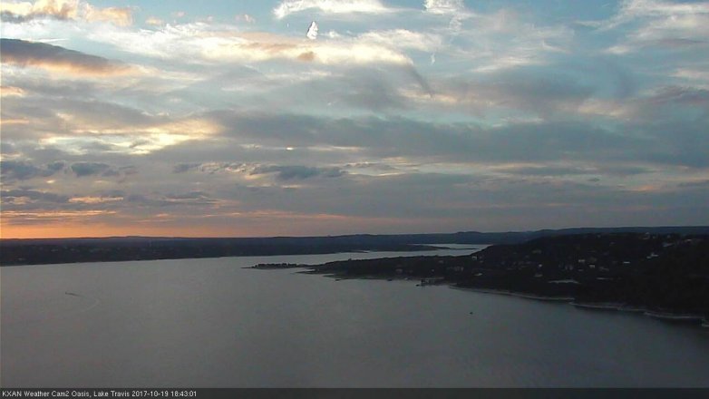 Lake Travis webcam, October 19, 2017 5:55 PM CT
