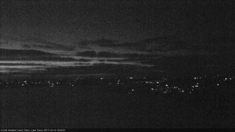 Lake Travis webcam, October 19, 2017 7:05 PM CT