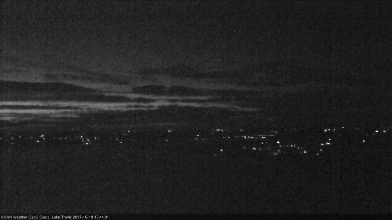 Lake Travis webcam, October 19, 2017 7:10 PM CT