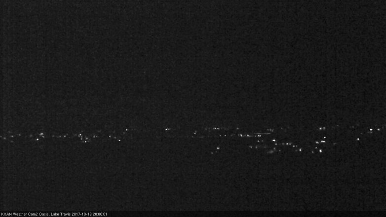 Lake Travis webcam, October 19, 2017 7:15 PM CT