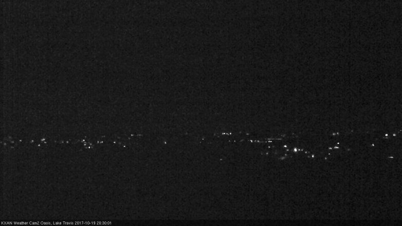 Lake Travis webcam, October 19, 2017 7:45 PM CT
