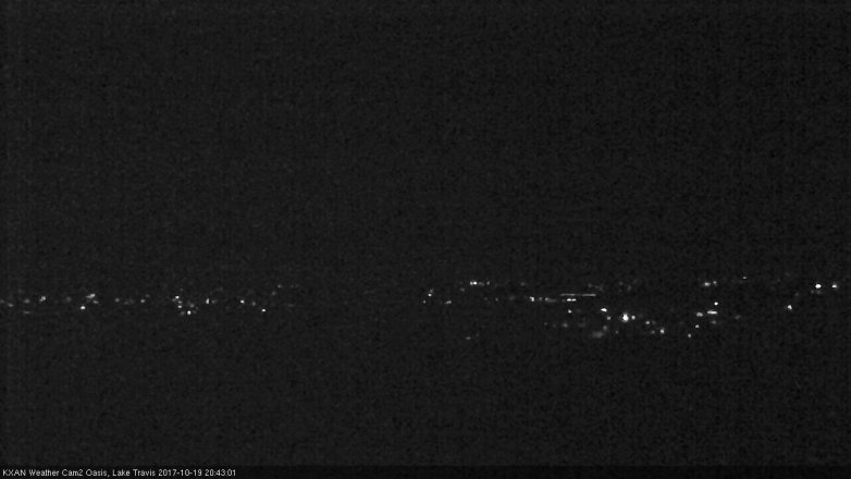 Lake Travis webcam, October 19, 2017 8:15 PM CT