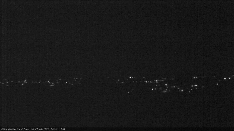 Lake Travis webcam, October 19, 2017 8:30 PM CT