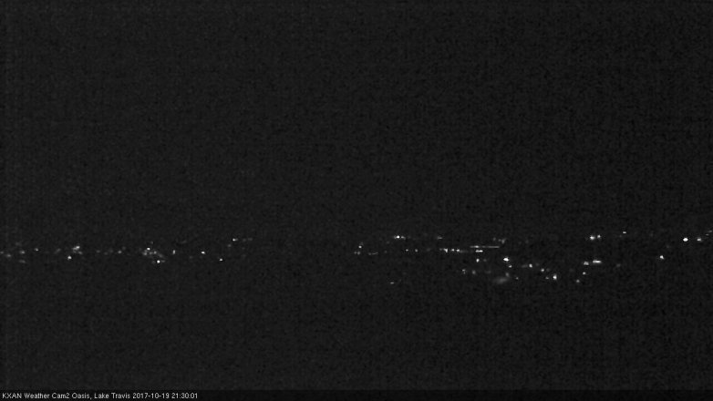 Lake Travis webcam, October 19, 2017 8:55 PM CT