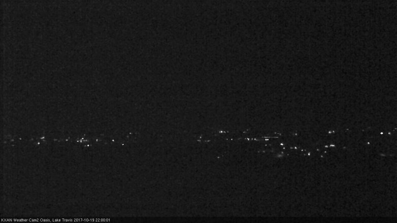 Lake Travis webcam, October 19, 2017 9:05 PM CT