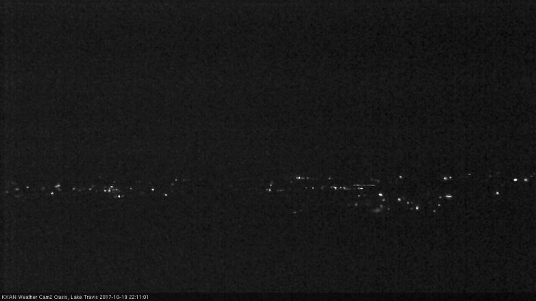 Lake Travis webcam, October 19, 2017 9:15 PM CT
