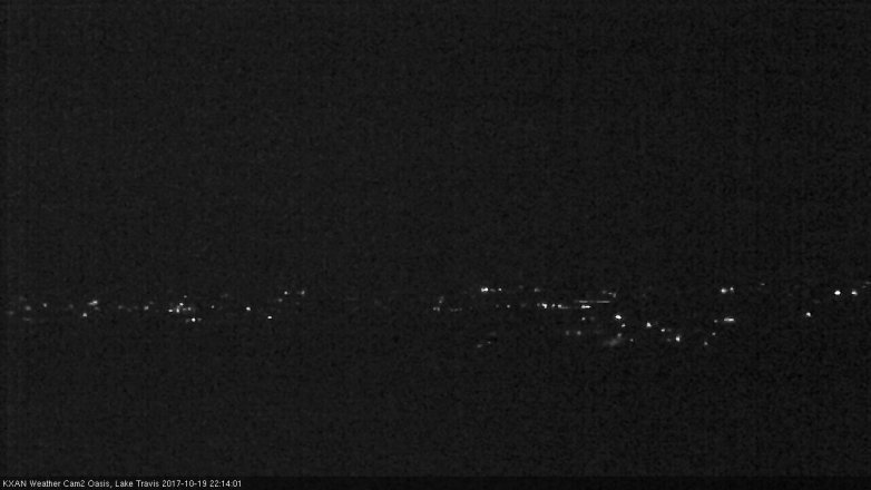 Lake Travis webcam, October 19, 2017 9:40 PM CT