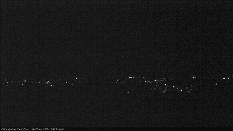 Lake Travis webcam, October 19, 2017 10:05 PM CT
