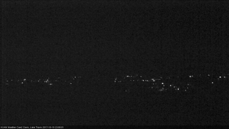 Lake Travis webcam, October 19, 2017 10:10 PM CT