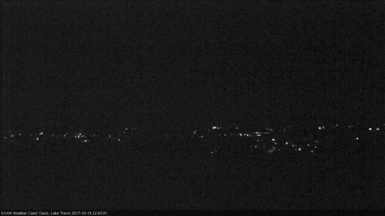 Lake Travis webcam, October 19, 2017 10:15 PM CT