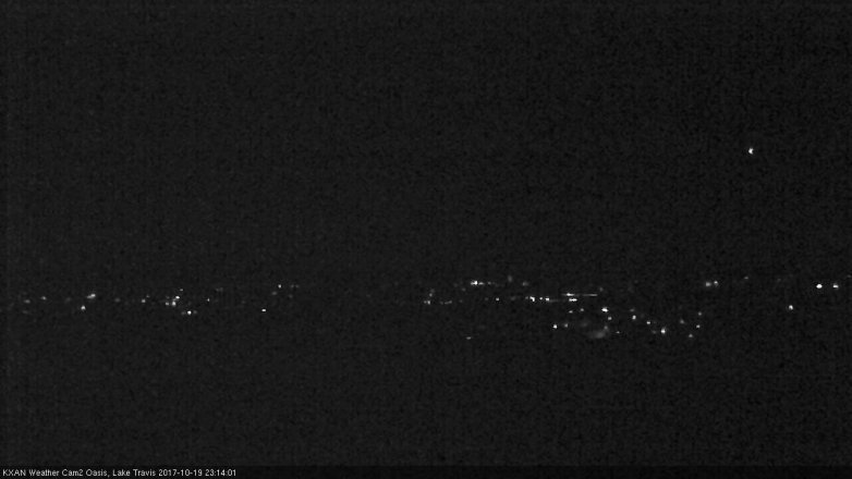 Lake Travis webcam, October 19, 2017 10:35 PM CT