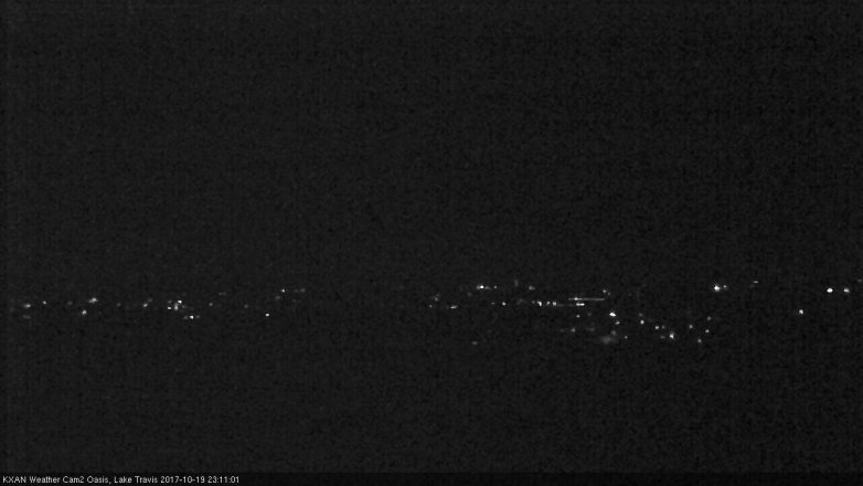 Lake Travis webcam, October 19, 2017 10:40 PM CT
