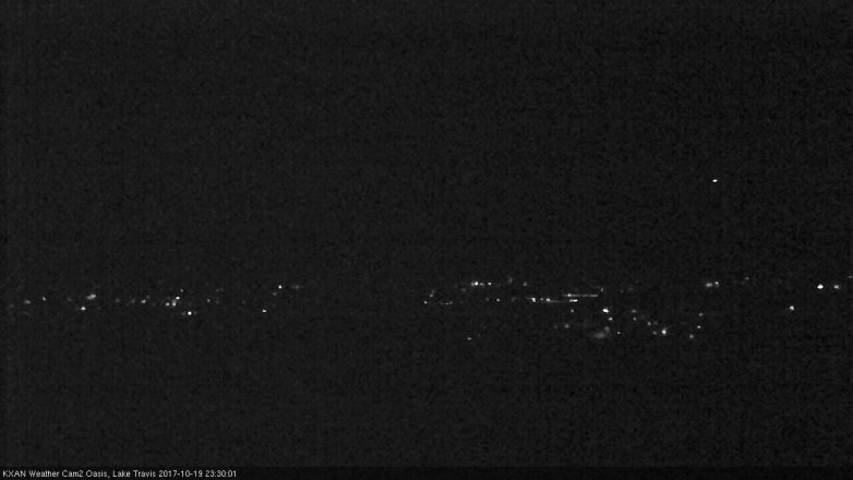 Lake Travis webcam, October 19, 2017 10:50 PM CT