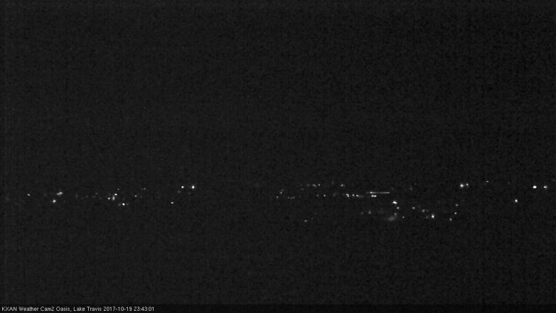 Lake Travis webcam, October 19, 2017 10:55 PM CT