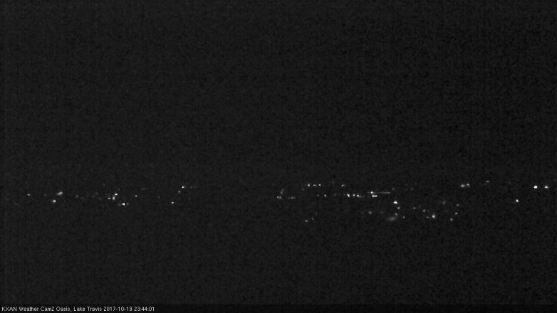 Lake Travis webcam, October 19, 2017 11:05 PM CT