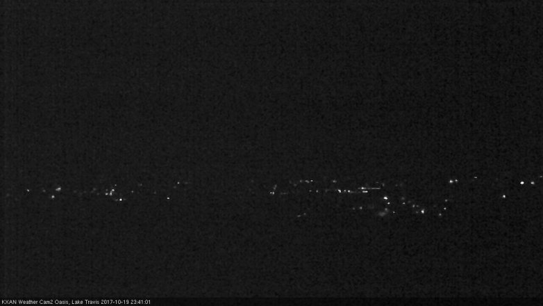 Lake Travis webcam, October 19, 2017 11:10 PM CT