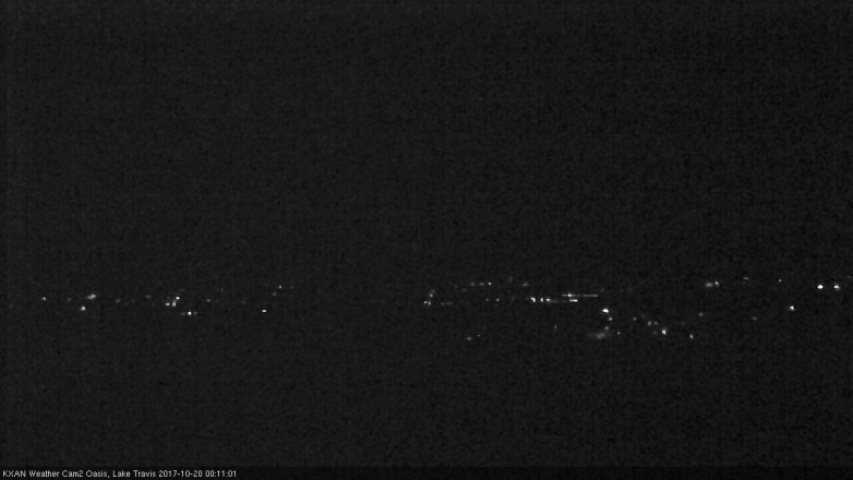 Lake Travis webcam, October 19, 2017 11:25 PM CT