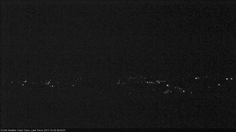 Lake Travis webcam, October 19, 2017 11:50 PM CT