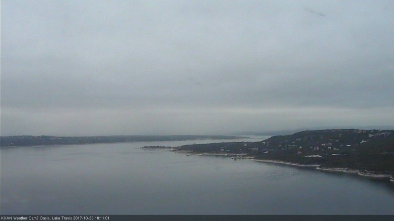 Lake Travis webcam, October 20, 2017 9:20 AM CT