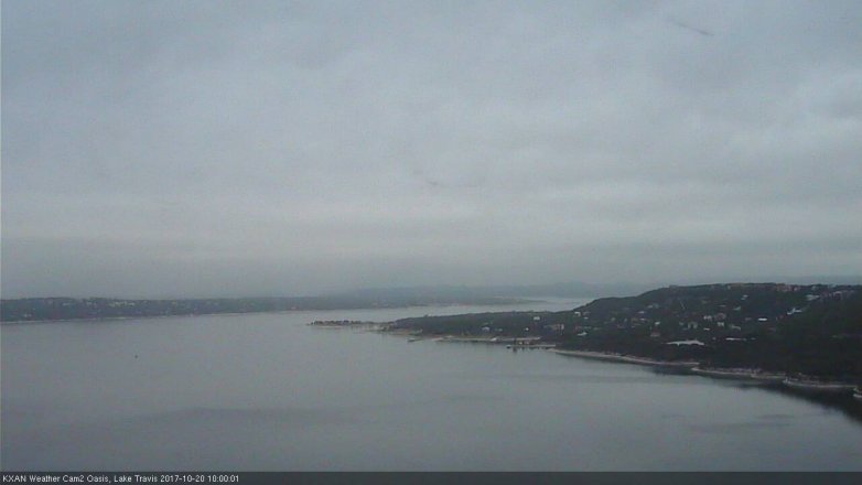 Lake Travis webcam, October 20, 2017 9:25 AM CT