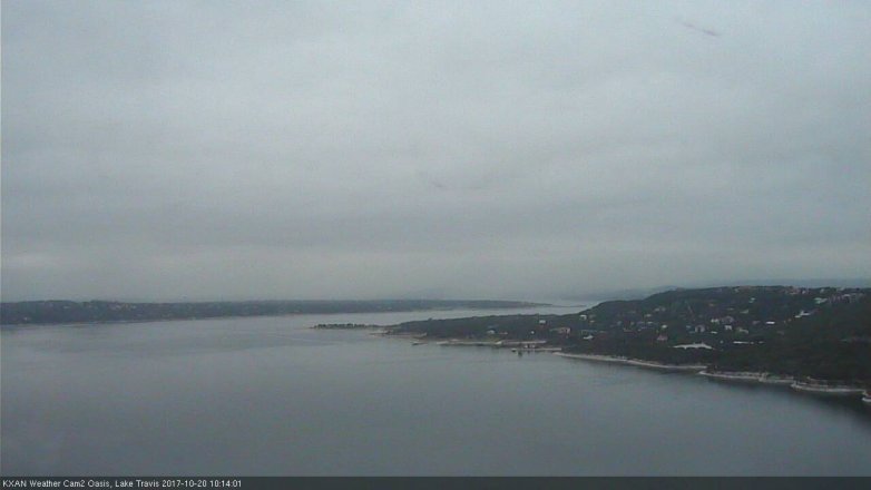 Lake Travis webcam, October 20, 2017 9:30 AM CT
