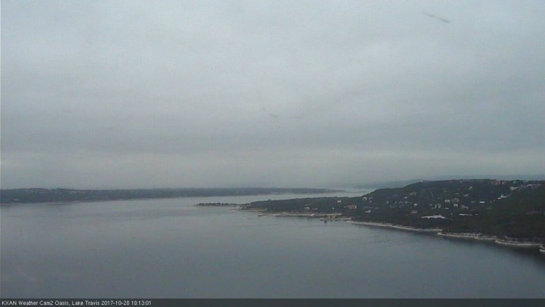 Lake Travis webcam, October 20, 2017 9:35 AM CT