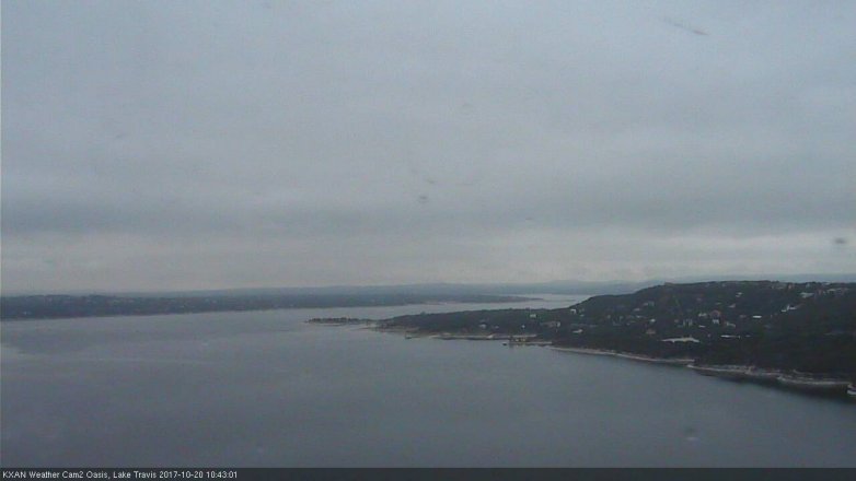 Lake Travis webcam, October 20, 2017 9:55 AM CT