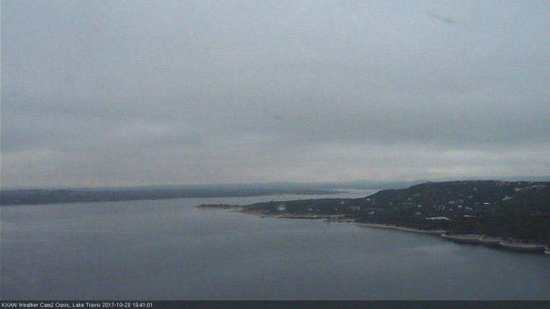 Lake Travis webcam, October 20, 2017 10:00 AM CT