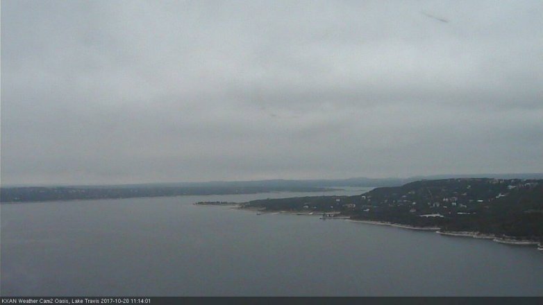 Lake Travis webcam, October 20, 2017 10:25 AM CT